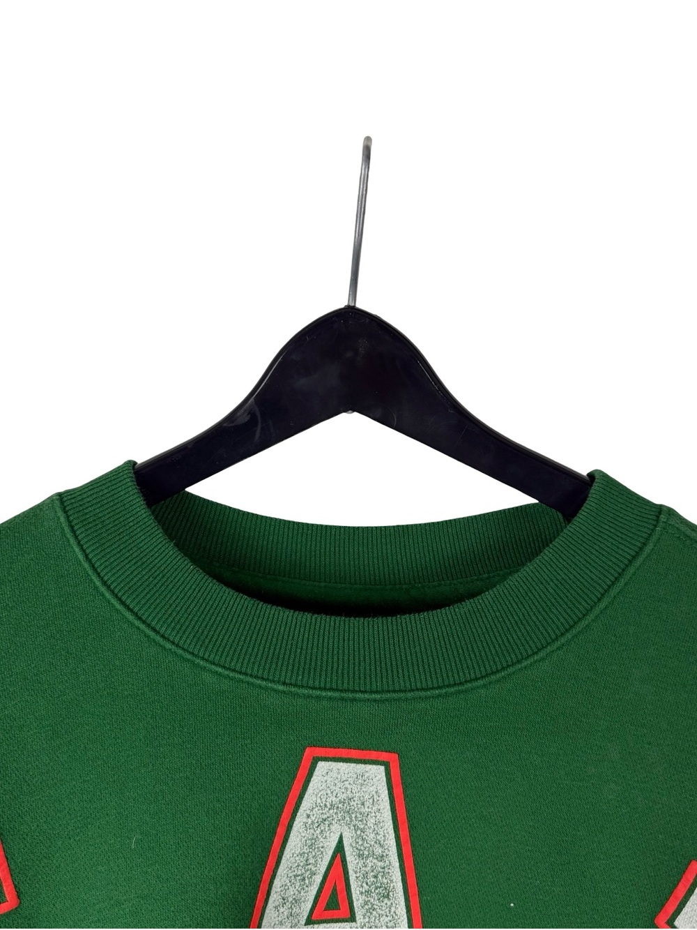 Mens Y2K Hollister Miami Hurricanes Vintage Style Spellout Sweatshirt Size L - Picture 2 of 8